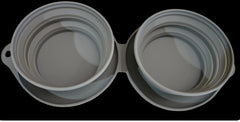 Unique's Double Diner Travel Pet Bowls